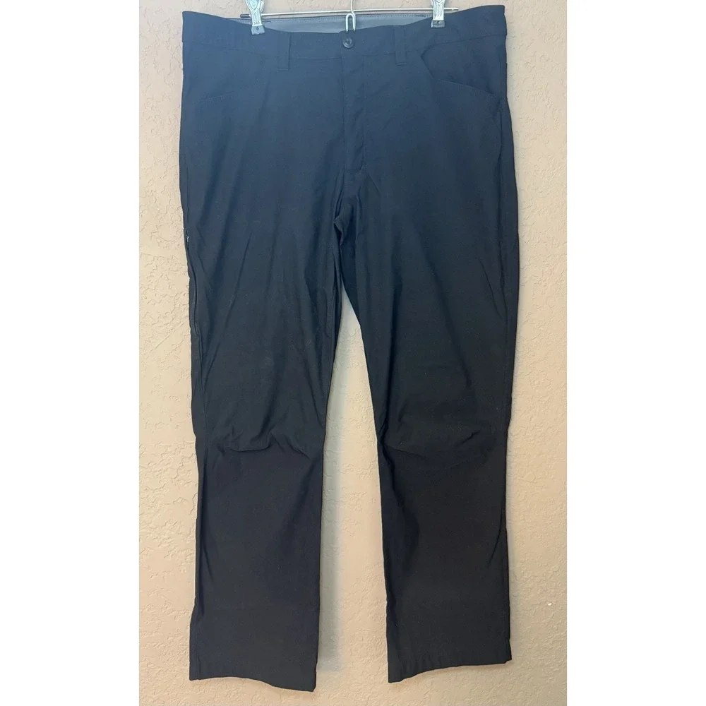 Eddie Bauer‎ Mens Tech Pants Straight Leg Sz 38x30 Black. Business Casual